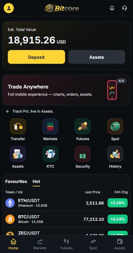 BitCore mobile home